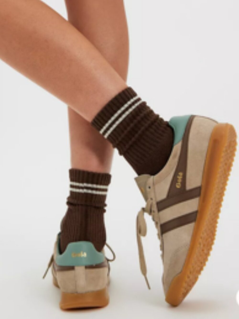 NWT GOLA Torpedo Sneakers Tan & Green